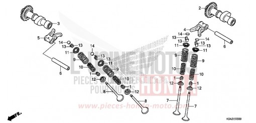 ARBRE A CAMES/SOUPAPE CBF300NAJ de 2018